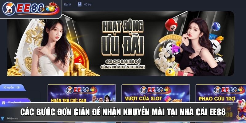 Khuyến Mãi EE88 - Ưu Đãi Hấp Dẫn Và Hướng Dẫn Tham Gia 3 Các bước đơn giản để nhận khuyến mãi tại nhà cái EE88