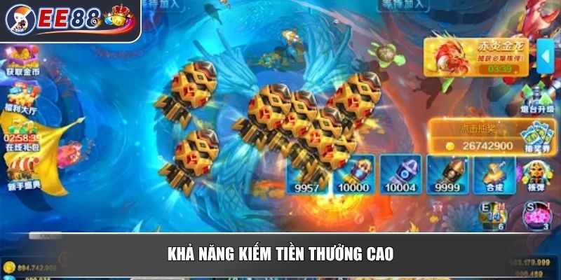 Bắn Cá Thần Tài - Tựa Game Giải Trí Đổi Thưởng Hấp Dẫn 3 Khả năng kiếm tiền thưởng cao